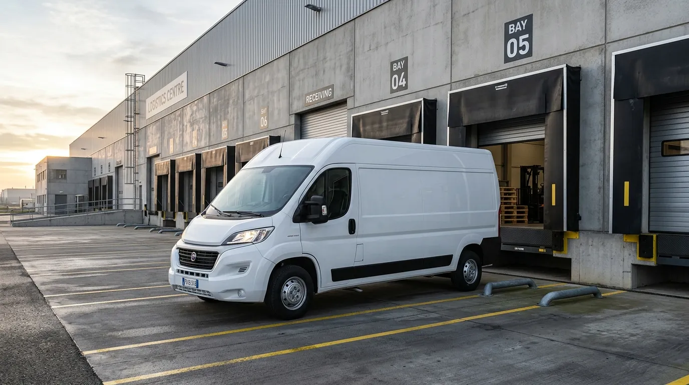 Fiat Ducato IV furgon przy rampie załadunkowej