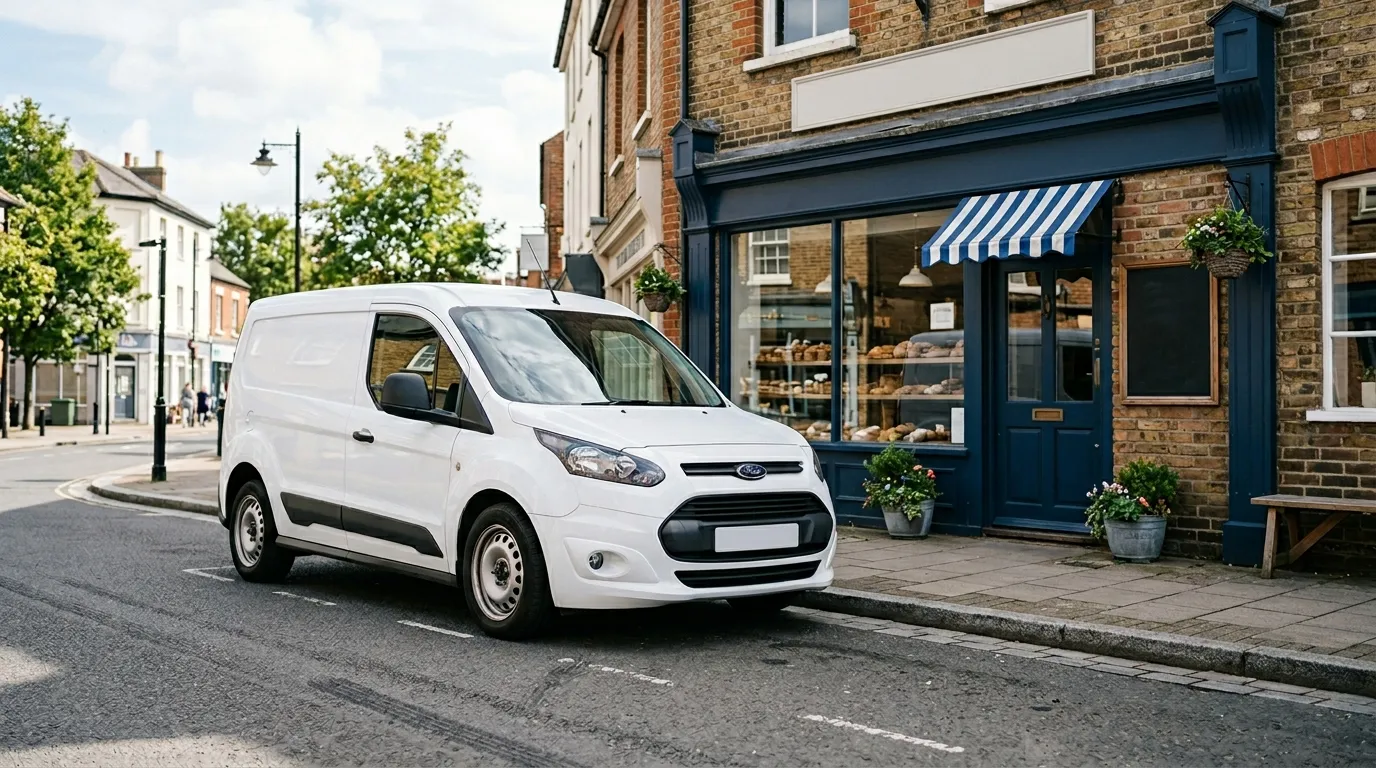 Ford Transit Connect Mk2 furgon na parkingu
