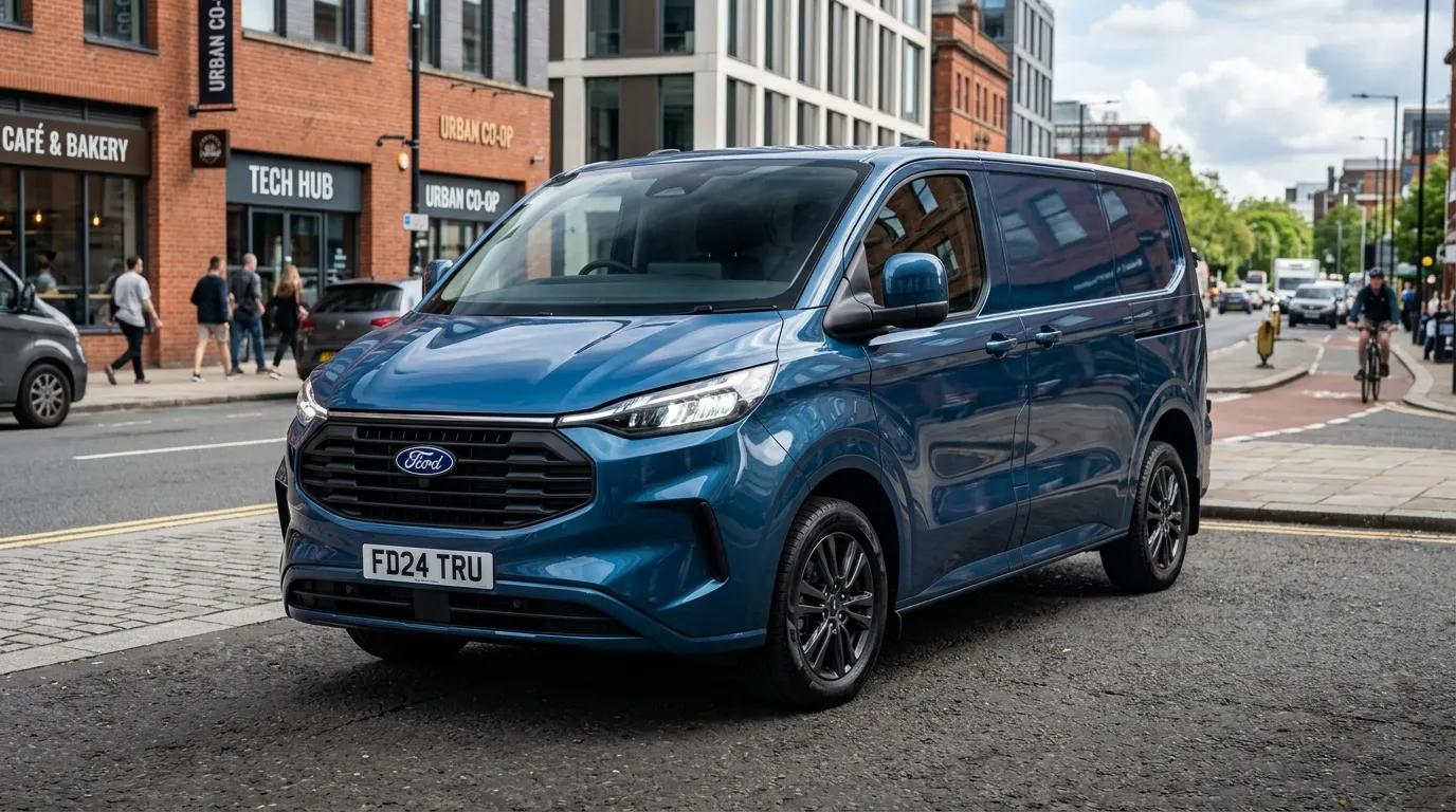 Ford Transit Custom gen II furgon na drodze